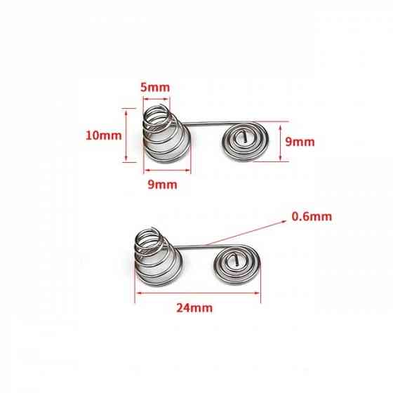 Никелевые пружинные контакты в батарейный отсек типа пальчик и микропальчик Донецк