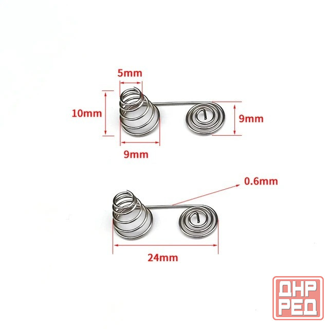 Никелевые пружинные контакты в батарейный отсек типа пальчик и микропальчик Донецк - изображение 3