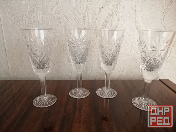 Продам рюмки бокалы фужеры хрусталь ссср Донецк - изображение 1