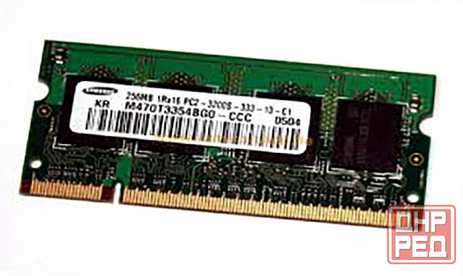 Оперативная память So-Dimm Ddr2 Samsung 256mb (M470t3354bg0-Ccc) б/у (арт-5099) Макеевка - изображение 1