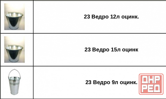 Ведро оцинкованное Донецк - изображение 1