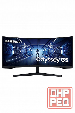 Игровой монитор 34" Samsung Odyssey G5 C34g55twwi, 3440х1440, 165 гц, Va, изогнутый, черный (Lc34g55 Макеевка - изображение 1
