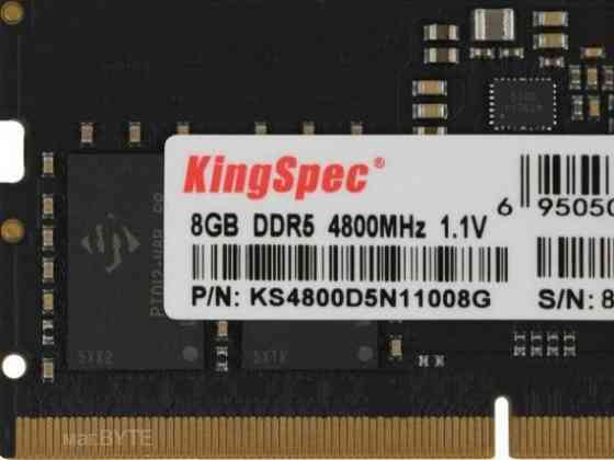 Оперативная память So-Dimm Kingspec Ddr5 8gb 4800mhz Ks4800d5n11008g Rtl Pc5-38400 Cl40 Dimm 288-Pin Макеевка