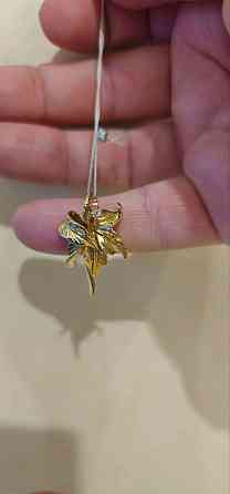 Золотая подвеска с бриллиантом Донецк