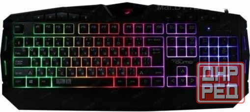 Клавиатура Qumo Antares K60, игровая, проводная, мембранная, 114 клавиш, Usb, подсв, чёрная (арт-187 Макеевка - изображение 1