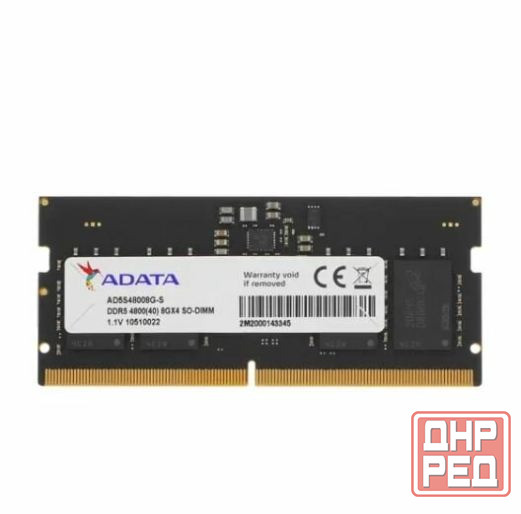 Оперативная память So-Dimm Adata Ddr5 8gb Ad5s48008g-S (арт-6154) Макеевка - изображение 1
