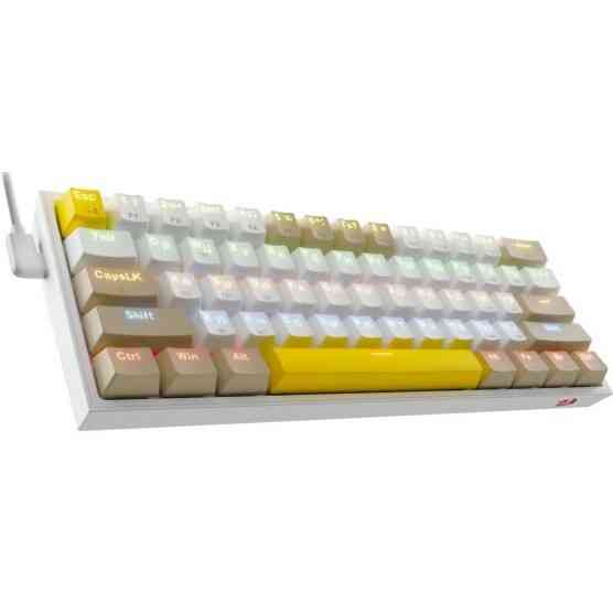 Клавиатура Redragon Fizz Ru (Sw +Red) механическая белый (72596) (арт-9406) Донецк