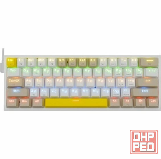 Клавиатура Redragon Fizz Ru (Sw +Red) механическая белый (72596) (арт-9406) Донецк - изображение 1