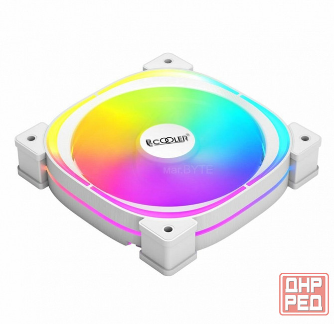 Вентилятор Pccooler Ef120 Argb White 4pin Pwm + 3pin Argb, 600-1500 об/мин Retail (арт-7366) Макеевка - изображение 3