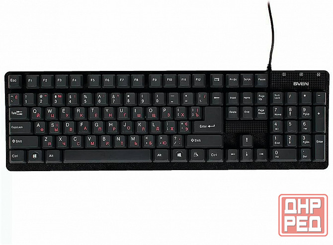 Клавиатура Sven проводная Standard 301, Usb, 104 клавиши, черная (Sv-03100301ub) (арт-2498) Макеевка - изображение 2