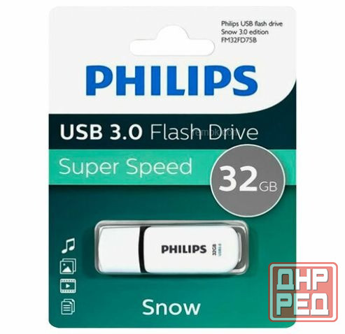 Usb-флешка Philips Fm32fd75b/97 32gb Snow3.0 32gb, Usb 3.0 (арт-6408) Макеевка - изображение 3