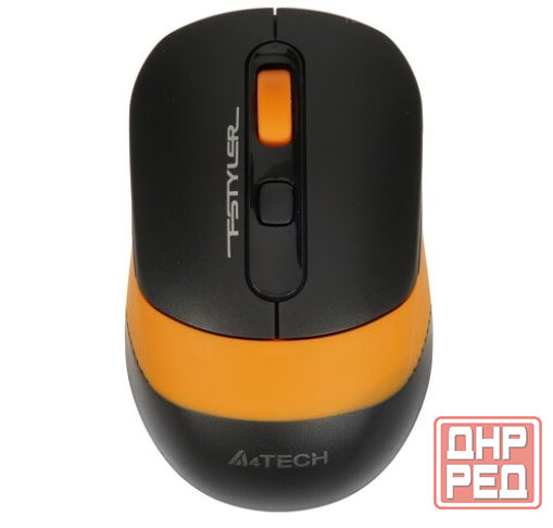 Мышь беспроводная A4tech Fstyler Fg10s [1204066] черный/оранжевый (арт-6393) Донецк - изображение 1