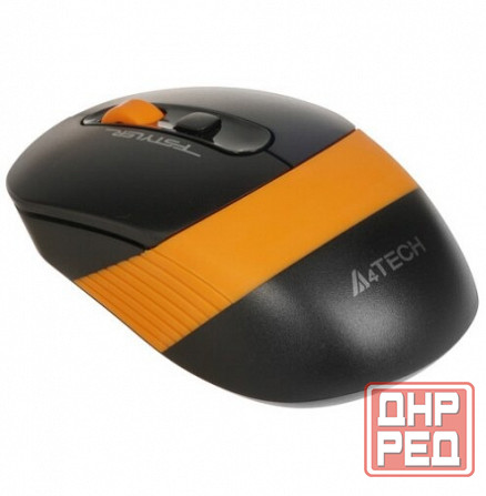 Мышь беспроводная A4tech Fstyler Fg10s [1204066] черный/оранжевый (арт-6393) Донецк - изображение 3