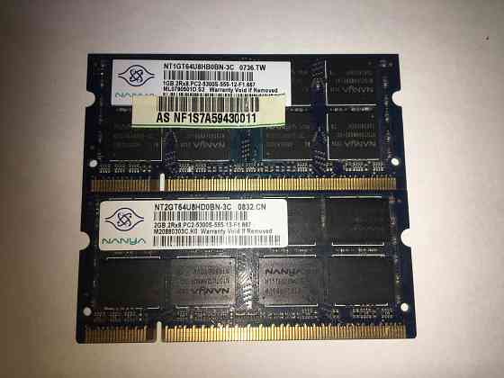 DDR2 для ноутбука 3GB (1GB + 2GB) Nanya Донецк