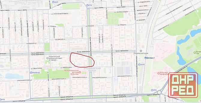 Сдаю однокомнатную квартиру 33.0 м² этаж 1/5 город Донецк, Парк Гулливер, Детская областная Донецк - изображение 5