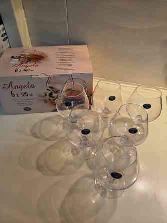 Набор бокалов для коньяка, бренди Angela, 400 мл, 6 шт. Новые Донецк