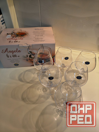 Набор бокалов для коньяка, бренди Angela, 400 мл, 6 шт. Новые Донецк - изображение 3