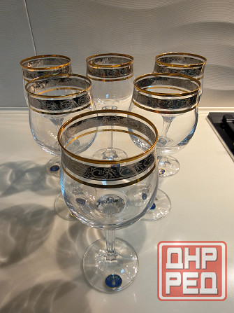 Набор бокалов для вина с декором Diana 230 мл, 6 шт. Новые Донецк - изображение 2