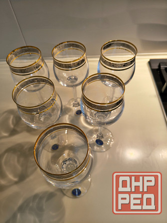 Набор бокалов для вина с декором Diana 230 мл, 6 шт. Новые Донецк - изображение 3