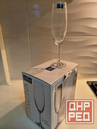 Набор бокалов для шампанского Martina 220 мл, 6 шт. Новые Донецк - изображение 1