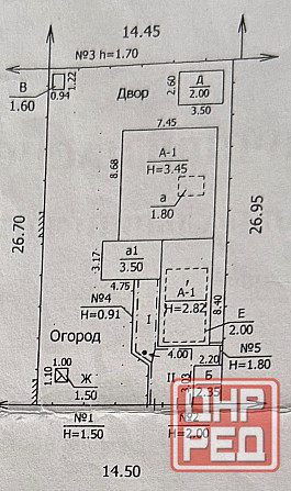 Дом 97,7 м2 ул. Рубенса ориентир остановка посёлок Фрунзе Донецк - изображение 1