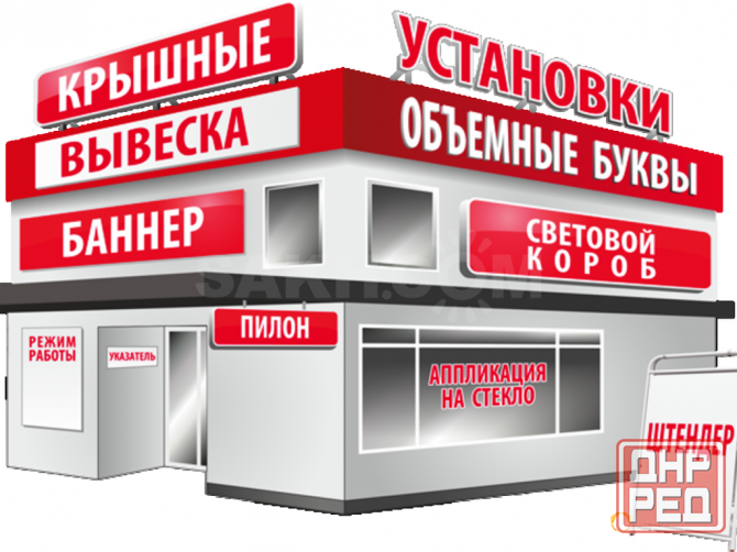 Вывески,указатели,пленка,банер,наружная реклама Донецк - изображение 5
