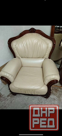 Продам кожаный диван и кресла Донецк - изображение 7