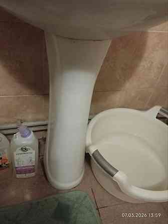 Раковина с пьедесталом, для ванной, керамическая Макеевка