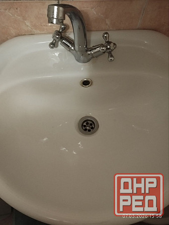 Раковина с пьедесталом, для ванной, керамическая Макеевка - изображение 5