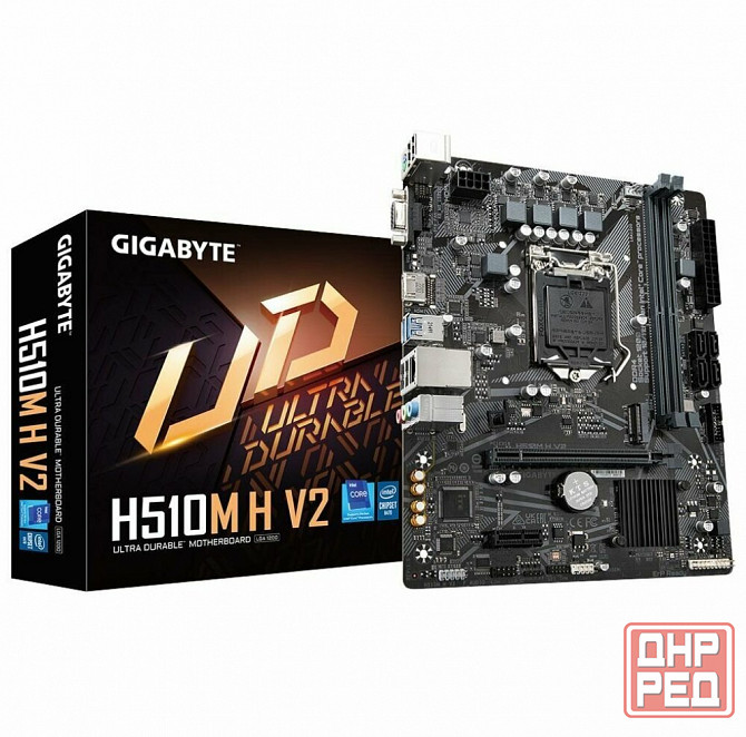 Материнская плата Gigabyte H510m H V2, Socket 1200, Intelh470, 2xddr4, Matx, Rtl (арт-4359) Донецк - изображение 1