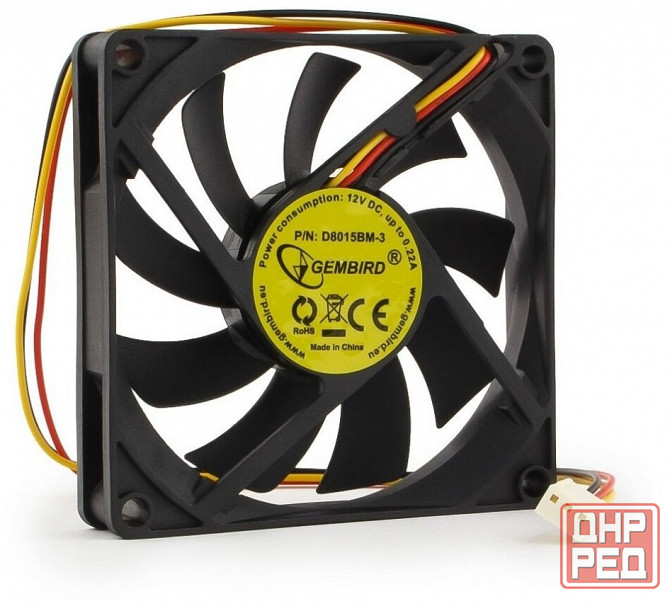 Вентилятор для корпуса Gembird D8015bm-3 (арт-4619) Макеевка - изображение 1