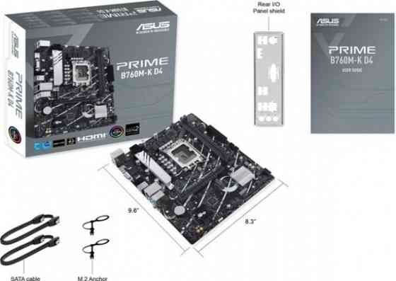 Материнская плата Asus Prime B760m-K D4 Socket 1700 B760 2xddr4 1xpci-E 16x 2xpci-E 1x 4xsata Iii Ma Донецк