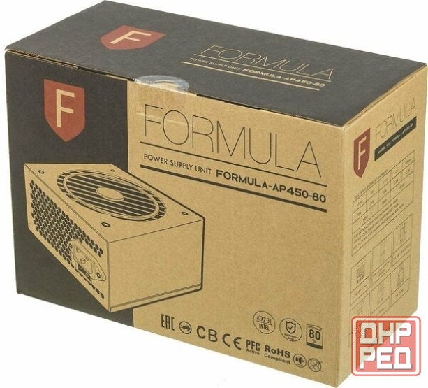 Блок питания Formula Atx 450w Formula-Ap450-80 80 Plus White (20+4pin) Apfc 120mm Fan 7xsata Rtl (ар Макеевка - изображение 3