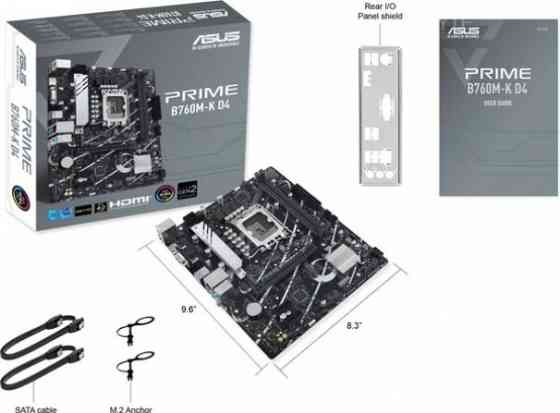 Материнская плата Asus Prime B760m-K D4 Socket 1700 B760 2xddr4 1xpci-E 16x 2xpci-E 1x 4xsata Iii Ma Макеевка