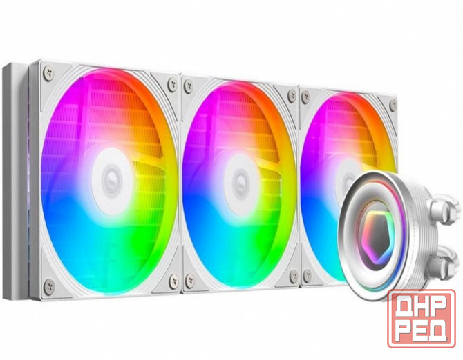 Сво для процессора Id-Cooling Fx360 Inf White (All Intel/Amd, 3*120mm Fan, 2900rpm, 27.2 дб, 350w, P Макеевка - изображение 1