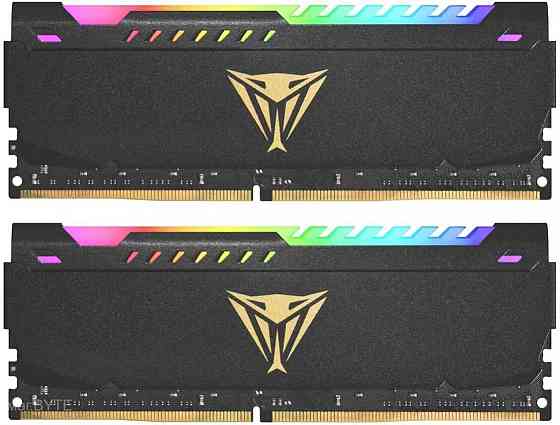 Оперативная память Ddr4 2x16gb 3200mhz Patriot Pvsr432g320c8k Viper Steel Rgb Rtl Gaming Pc4-25600 C Донецк