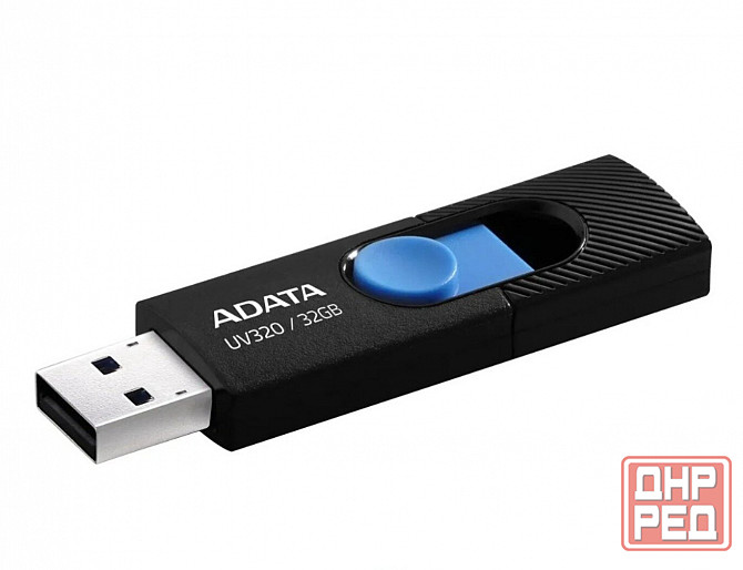 Флэш-накопитель A-Data Uv320 32гб, Usb3.2, черный/синий(Auv320-32g-Rbkbl) (арт-7834) Макеевка - изображение 2