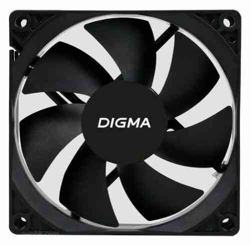 Вентилятор Digma Dfan-90 90х90x25 черный 3-Pin 4-Pin (Molex) Ret (арт-6636) Макеевка