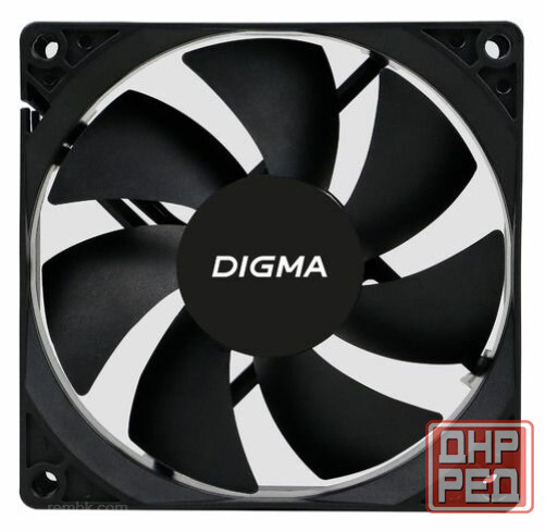Вентилятор Digma Dfan-90 90х90x25 черный 3-Pin 4-Pin (Molex) Ret (арт-6636) Макеевка - изображение 1