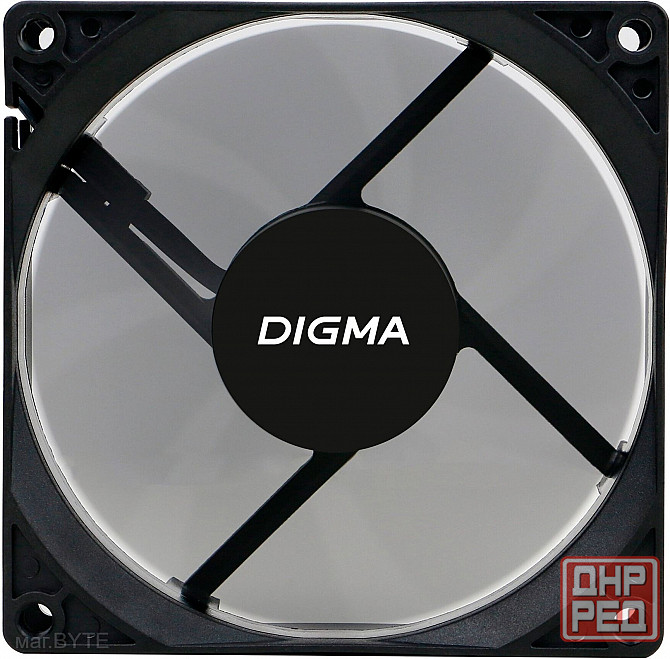 Вентилятор Digma Dfan-90 90х90x25 черный 3-Pin 4-Pin (Molex) Ret (арт-6636) Макеевка - изображение 3
