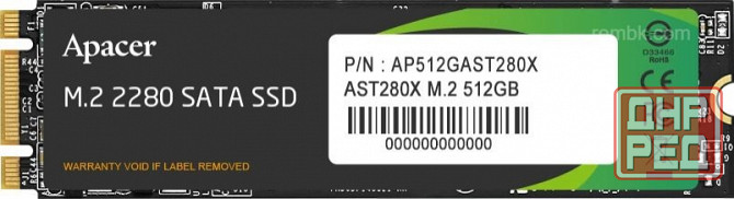 Твердотельный накопитель Ssd 512gb Apacer Ast280x (Ap512gast280x-1) (арт-7705) Донецк - изображение 1
