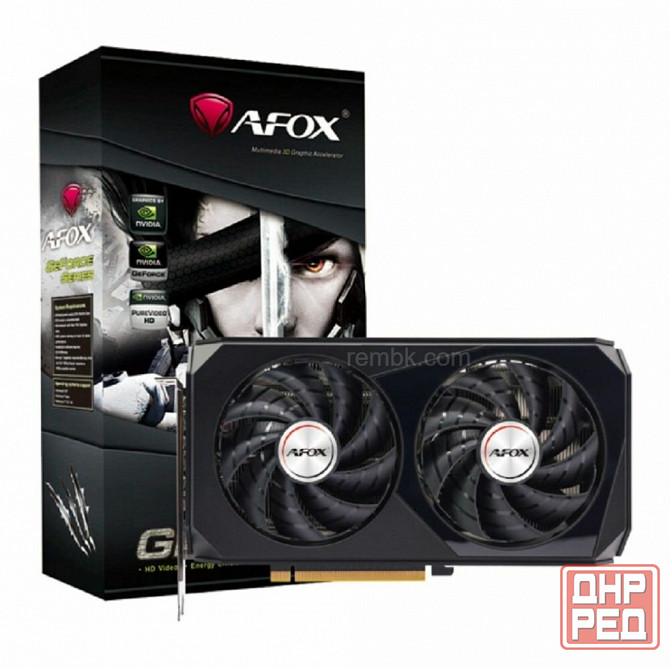 Afox видеокарта Geforce Rtx3060 12gb 192bit Gddr6 3xdp Hdmi 2fan Af3060 - 12gd6h7 - V4 Rtl (арт-6775 Донецк - изображение 1