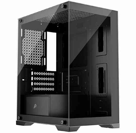 Корпус 1stplayer Miku Mi2 Black (Mi2-Bk-3f1) / Matx / 3x120mm Led Fans (арт-4266) Макеевка