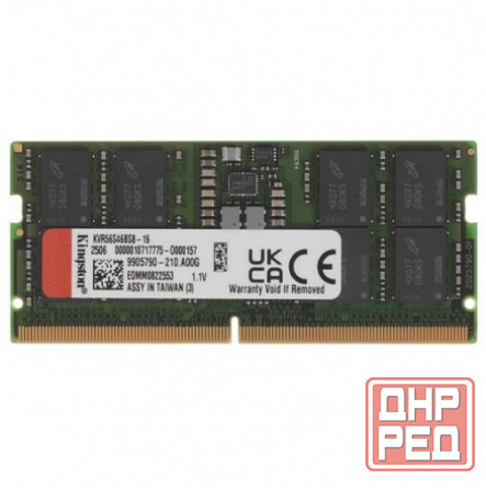 Оперативная память Sodimm Kingston Valueram [Kvr56s46bs8-16] 16 гб (арт-8635) Макеевка - изображение 1