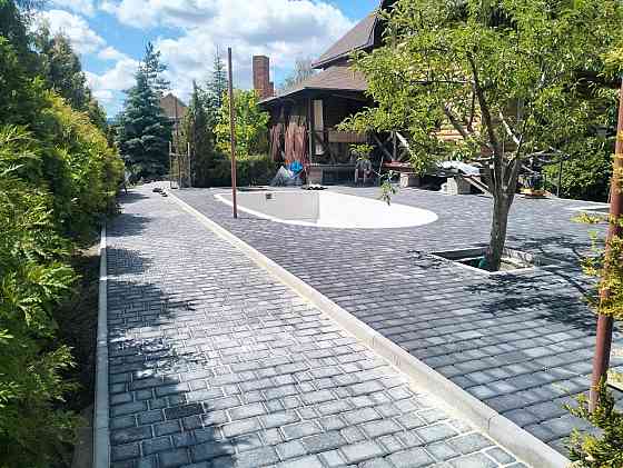 Тротуарная плитка , Укладка тротуарной плитки в Донецке Донецк