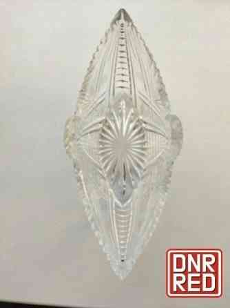 Хрустальная салатница (конфетгица) ссср ладья Донецк