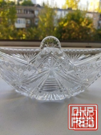 Хрустальная салатница (конфетгица) ссср ладья Донецк - изображение 4