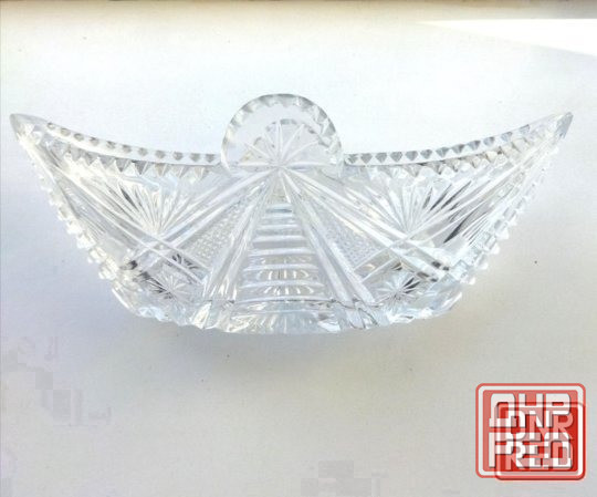 Хрустальная салатница (конфетгица) ссср ладья Донецк - изображение 2