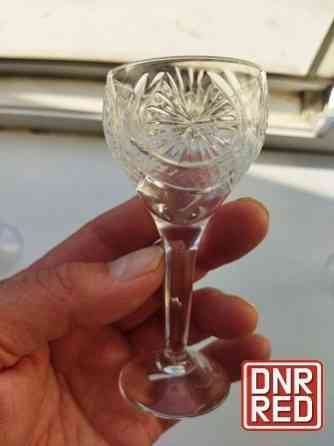 Набор хрустальных рюмочек на ножке ссср Донецк