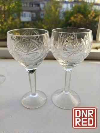 Набор хрустальных рюмочек на ножке ссср Донецк